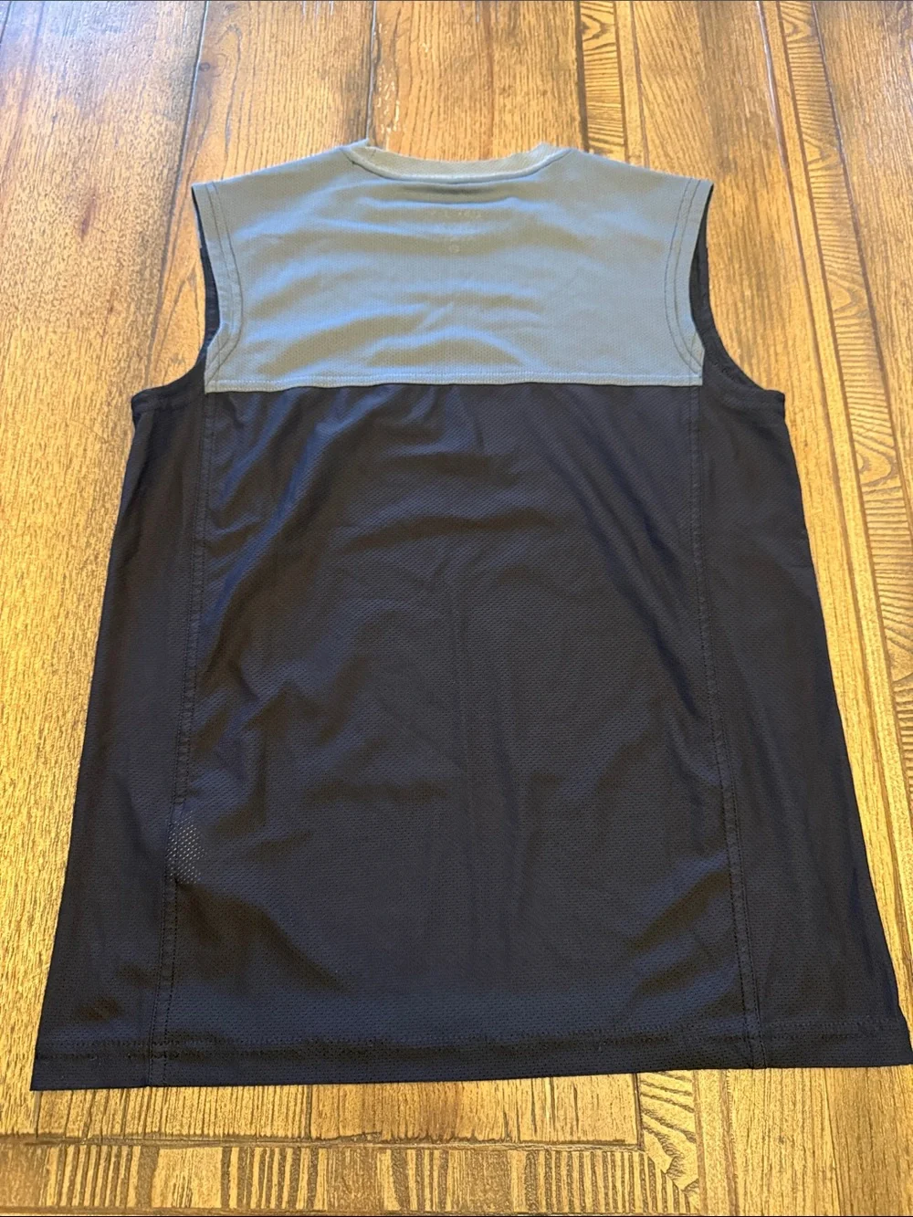 Nike Navy and Gray Sleeveless Dri-FIT Training Tank